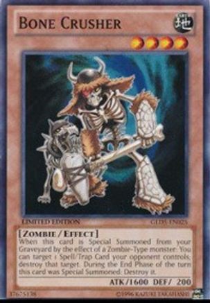 Bone Crusher (GLD5-EN025) - Gold Series: Haunted Mine Limited - Premium Yugioh Single from Konami - Just $0.25! Shop now at Game Crave Tournament Store
