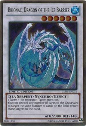 Brionac, Dragon of the Ice Barrier (GLD5-EN031) - Gold Series: Haunted Mine Limited - Premium Yugioh Single from Konami - Just $6.46! Shop now at Game Crave Tournament Store