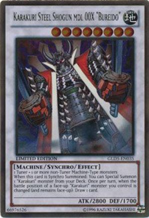 Karakuri Steel Shogun mdl 00X Bureido (GLD5-EN035) - Gold Series: Haunted Mine Limited - Premium Yugioh Single from Konami - Just $1.98! Shop now at Game Crave Tournament Store