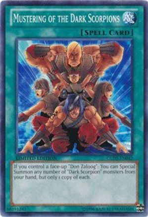 Mustering of the Dark Scorpions (GLD5-EN042) - Gold Series: Haunted Mine Limited - Premium Yugioh Single from Konami - Just $0.36! Shop now at Game Crave Tournament Store