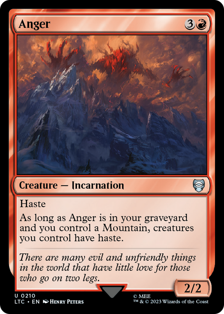 Anger (LTC-210) - Tales of Middle-earth Commander - Premium MTG Single from Wizards of the Coast - Just $1.06! Shop now at Game Crave Tournament Store