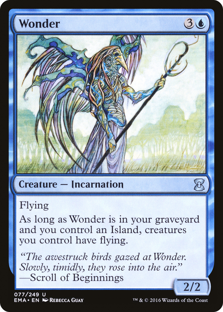 Wonder (EMA-077) - Eternal Masters - Premium MTG Single from Wizards of the Coast - Just $0.63! Shop now at Game Crave Tournament Store