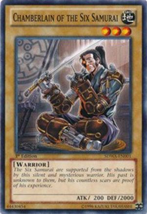 Chamberlain of the Six Samurai (SDWA-EN001) - Structure Deck: Samurai Warlords 1st Edition - Premium Yugioh Single from Konami - Just $0.25! Shop now at Game Crave Tournament Store