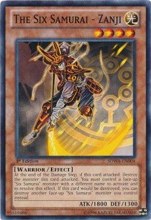 The Six Samurai - Zanji (SDWA-EN004) - Structure Deck: Samurai Warlords 1st Edition - Premium Yugioh Single from Konami - Just $0.13! Shop now at Game Crave Tournament Store