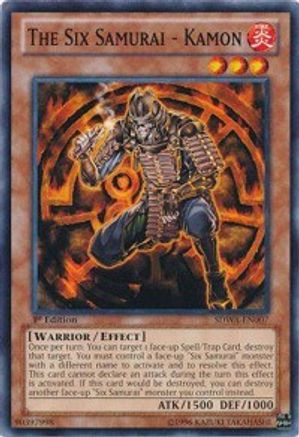 The Six Samurai - Kamon (SDWA-EN007) - Structure Deck: Samurai Warlords 1st Edition - Premium Yugioh Single from Konami - Just $0.27! Shop now at Game Crave Tournament Store