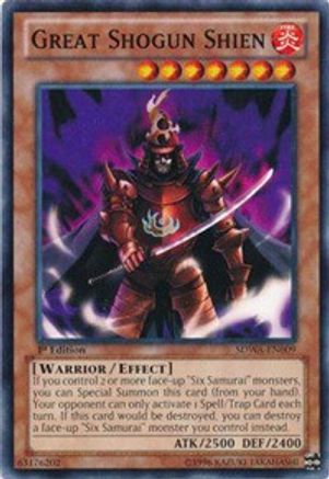 Great Shogun Shien (SDWA-EN009) - Structure Deck: Samurai Warlords 1st Edition - Premium Yugioh Single from Konami - Just $0.58! Shop now at Game Crave Tournament Store
