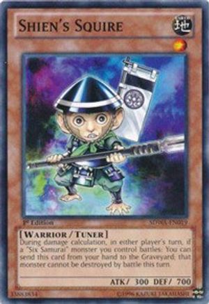 Shien's Squire (SDWA-EN019) - Structure Deck: Samurai Warlords 1st Edition - Premium Yugioh Single from Konami - Just $0.32! Shop now at Game Crave Tournament Store