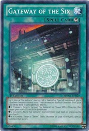 Gateway of the Six (SDWA-EN029) - Structure Deck: Samurai Warlords 1st Edition - Premium Yugioh Single from Konami - Just $0.08! Shop now at Game Crave Tournament Store