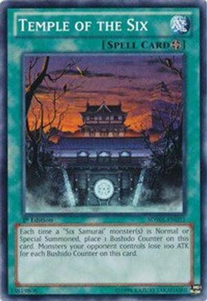Temple of the Six (SDWA-EN031) - Structure Deck: Samurai Warlords 1st Edition - Premium Yugioh Single from Konami - Just $0.40! Shop now at Game Crave Tournament Store