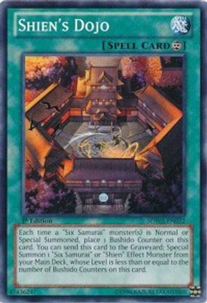 Shien's Dojo (SDWA-EN032) - Structure Deck: Samurai Warlords 1st Edition - Premium Yugioh Single from Konami - Just $1.10! Shop now at Game Crave Tournament Store
