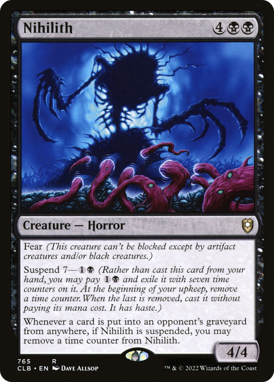 Nihilith (CLB-765) - Commander Legends: Battle for Baldur's Gate - Premium MTG Single from Wizards of the Coast - Just $0.25! Shop now at Game Crave Tournament Store