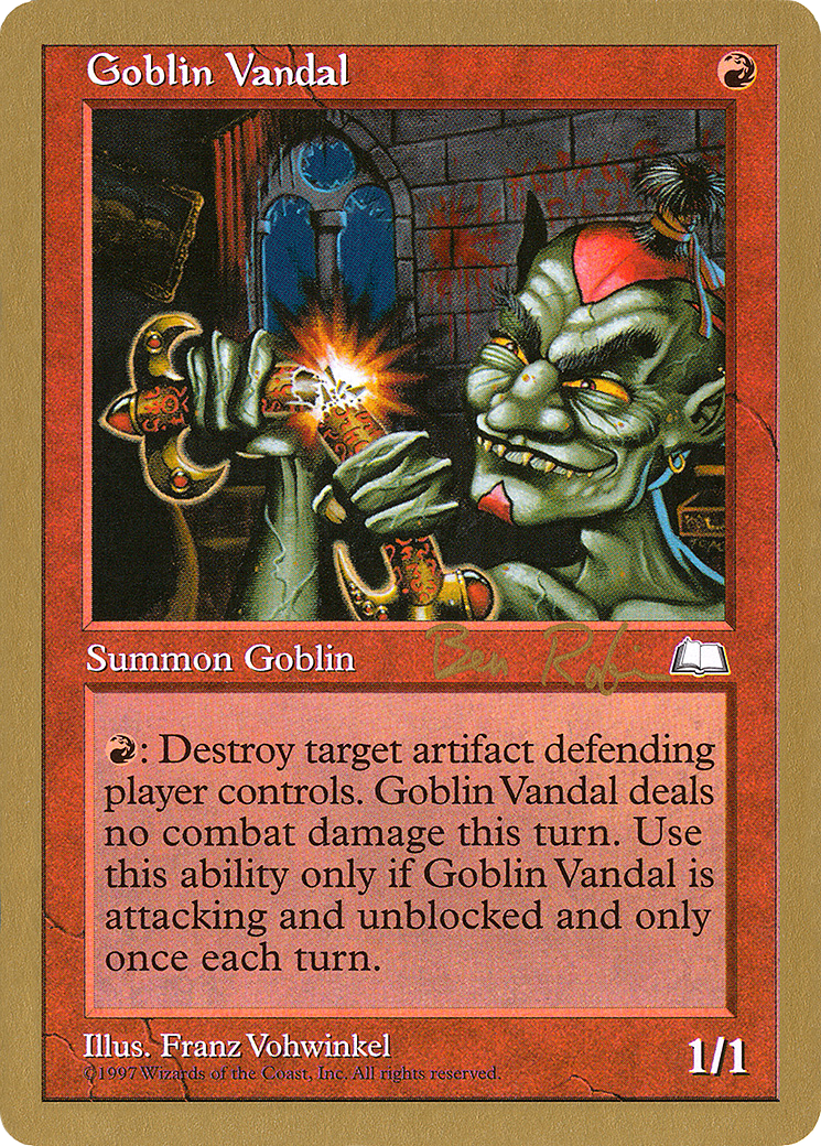 Goblin Vandal (WC98-BR105) - World Championship Decks 1998 - Premium MTG Single from Wizards of the Coast - Just $0.38! Shop now at Game Crave Tournament Store