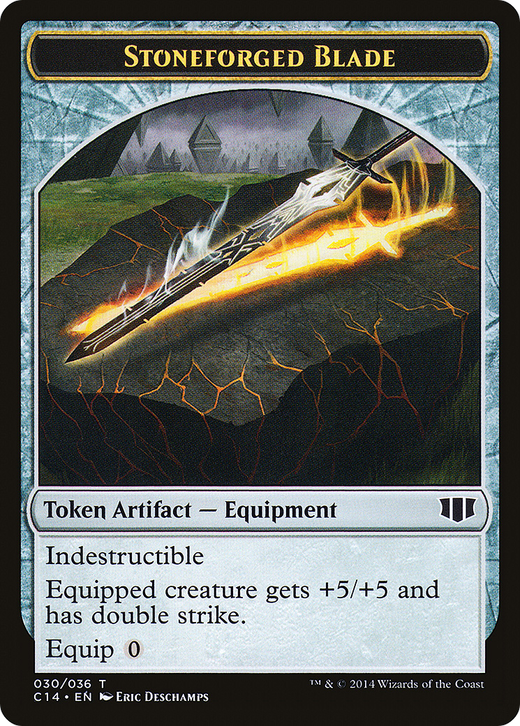 Stoneforged Blade (TC14-030) - Commander 2014 Tokens - Premium MTG Single from Wizards of the Coast - Just $0.67! Shop now at Game Crave Tournament Store