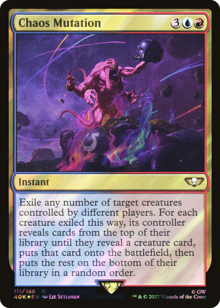 Chaos Mutation (40K-111★) - Warhammer 40,000 Commander Foil - Premium MTG Single from Wizards of the Coast - Just $0.11! Shop now at Game Crave Tournament Store