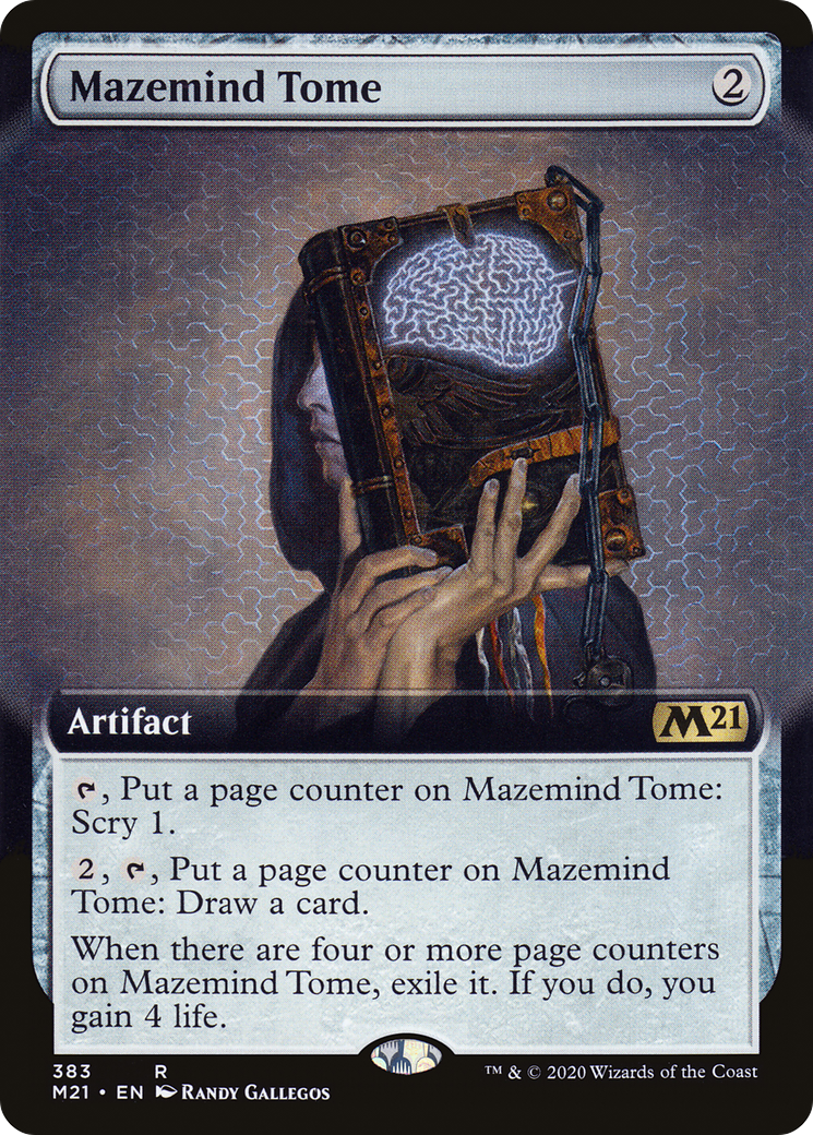 Mazemind Tome (M21-383) - Core Set 2021: (Extended Art) Foil - Premium MTG Single from Wizards of the Coast - Just $2.15! Shop now at Game Crave Tournament Store