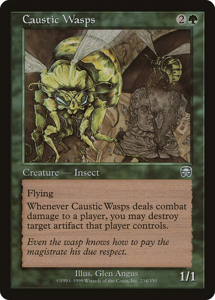 Caustic Wasps (MMQ-234) - Mercadian Masques Foil - Premium MTG Single from Wizards of the Coast - Just $7.07! Shop now at Game Crave Tournament Store