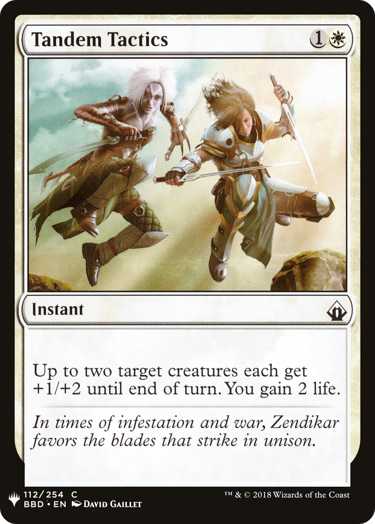Tandem Tactics (MB1-255) - Mystery Booster - Premium MTG Single from Wizards of the Coast - Just $0.24! Shop now at Game Crave Tournament Store