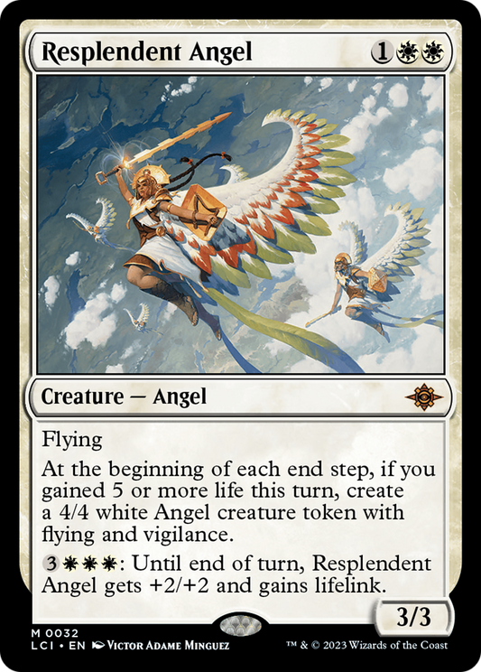 Resplendent Angel (LCI-032) - The Lost Caverns of Ixalan - Premium MTG Single from Wizards of the Coast - Just $0.78! Shop now at Game Crave Tournament Store