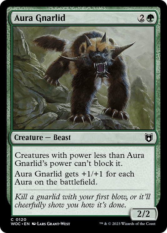 Aura Gnarlid (WOC-120) - Wilds of Eldraine Commander - Premium MTG Single from Wizards of the Coast - Just $0.08! Shop now at Game Crave Tournament Store