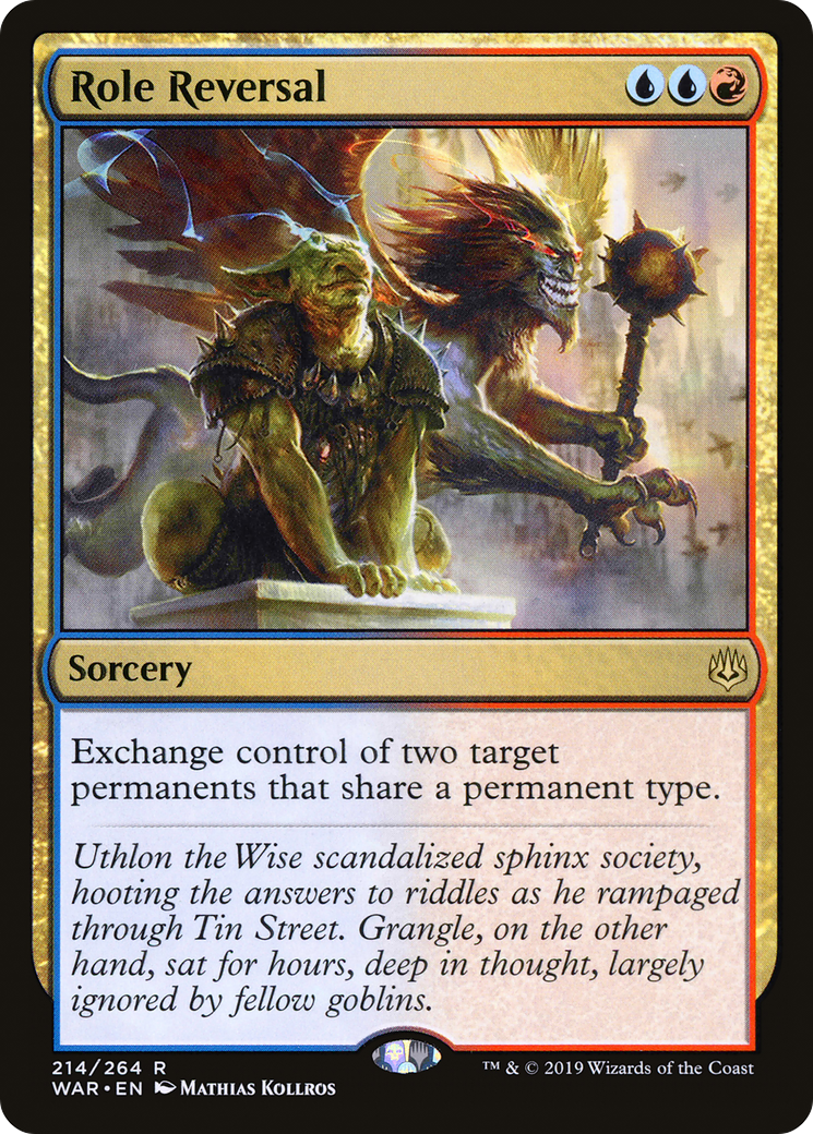 Role Reversal (WAR-214) - War of the Spark Foil - Premium MTG Single from Wizards of the Coast - Just $0.60! Shop now at Game Crave Tournament Store