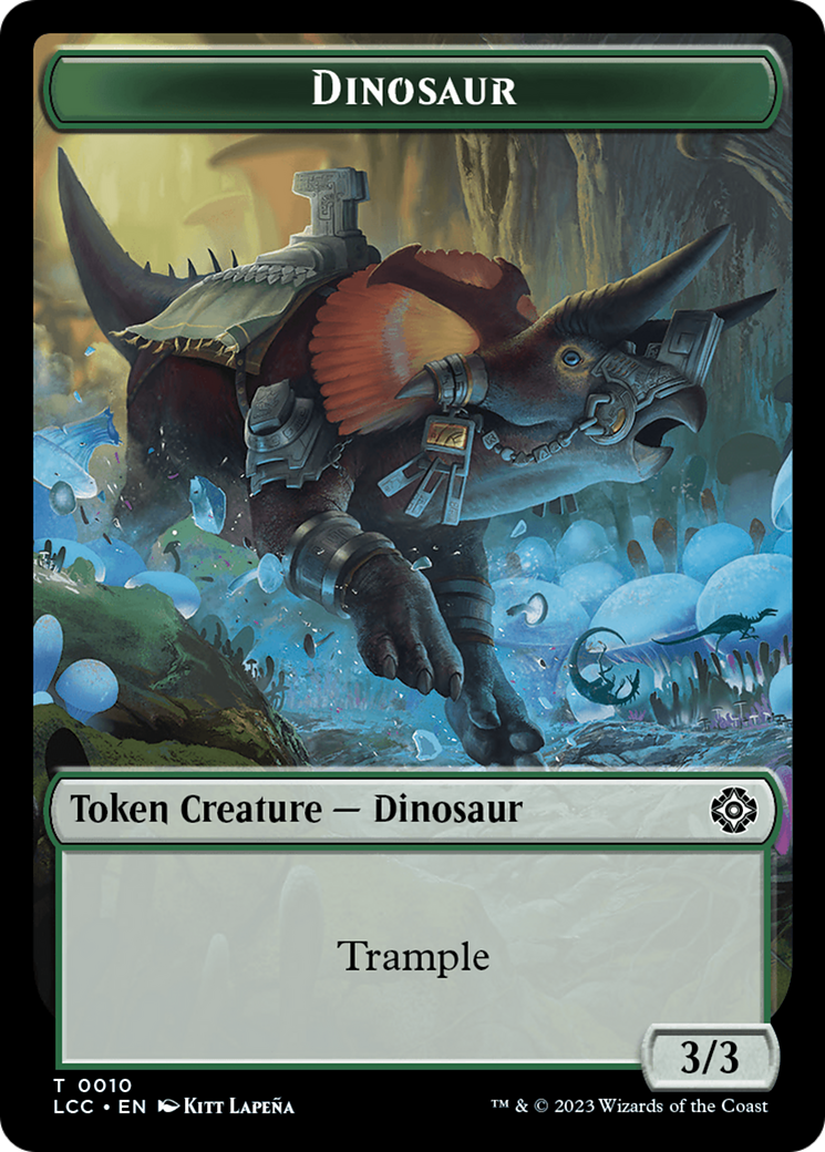 Dinosaur (TLCC-010) - The Lost Caverns of Ixalan Commander Tokens - Premium MTG Single from Wizards of the Coast - Just $0! Shop now at Game Crave Tournament Store