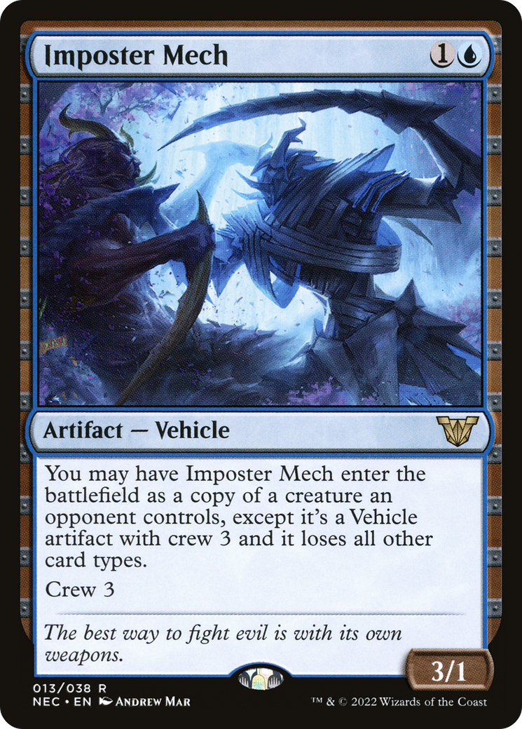 Imposter Mech (NEC-013) - Neon Dynasty Commander - Premium MTG Single from Wizards of the Coast - Just $0.39! Shop now at Game Crave Tournament Store