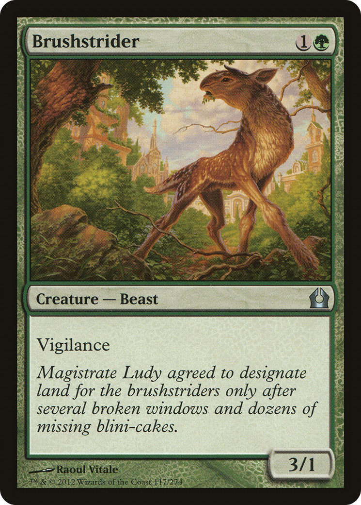 Brushstrider (RTR-117) - Return to Ravnica - Premium MTG Single from Wizards of the Coast - Just $0.25! Shop now at Game Crave Tournament Store