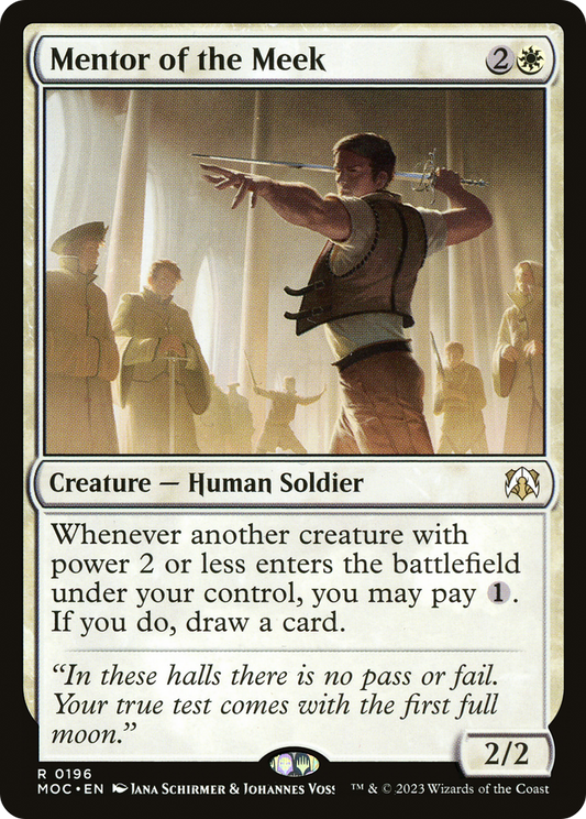 Mentor of the Meek (MOC-196) - March of the Machine Commander - Premium MTG Single from Wizards of the Coast - Just $0.08! Shop now at Game Crave Tournament Store