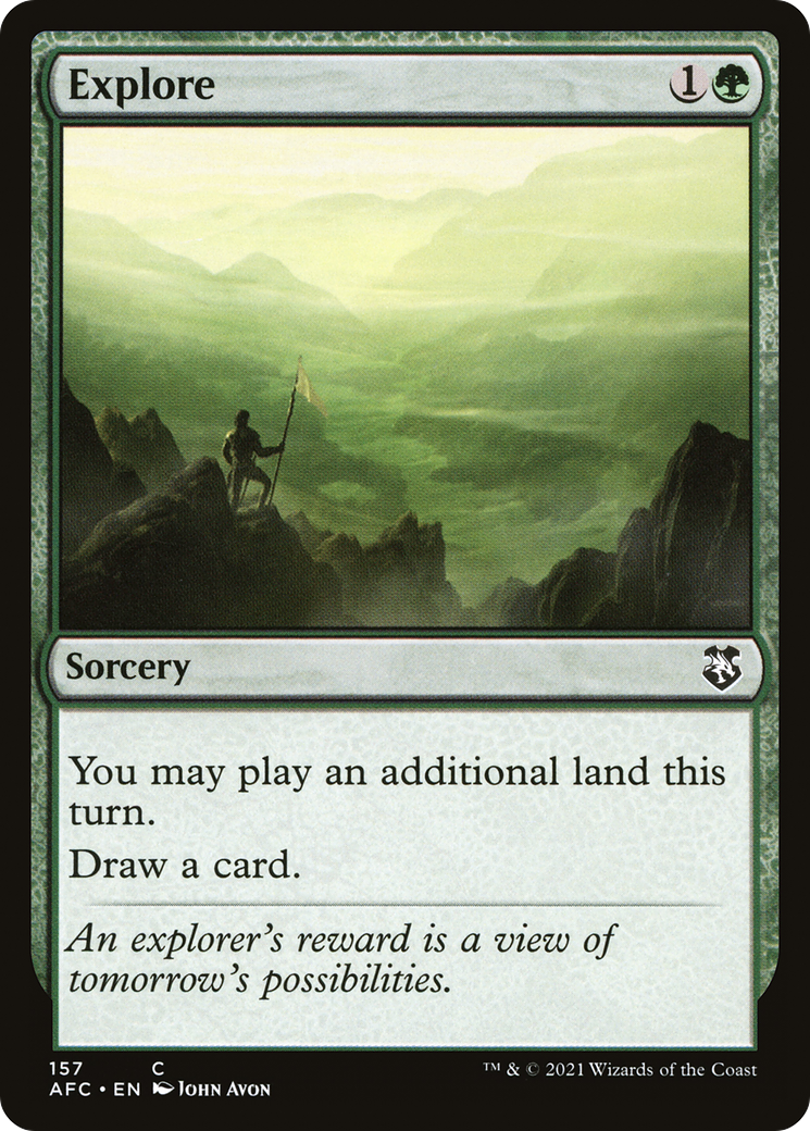 Explore (AFC-157) - Forgotten Realms Commander - Premium MTG Single from Wizards of the Coast - Just $0.25! Shop now at Game Crave Tournament Store