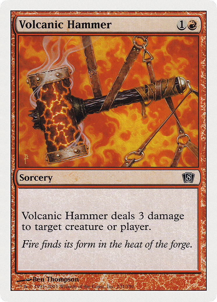 Volcanic Hammer (8ED-231) - Eighth Edition - Premium MTG Single from Wizards of the Coast - Just $0.08! Shop now at Game Crave Tournament Store