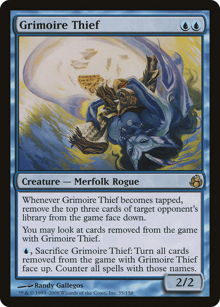 Grimoire Thief (MOR-035) - Morningtide Foil - Premium MTG Single from Wizards of the Coast - Just $3.34! Shop now at Game Crave Tournament Store