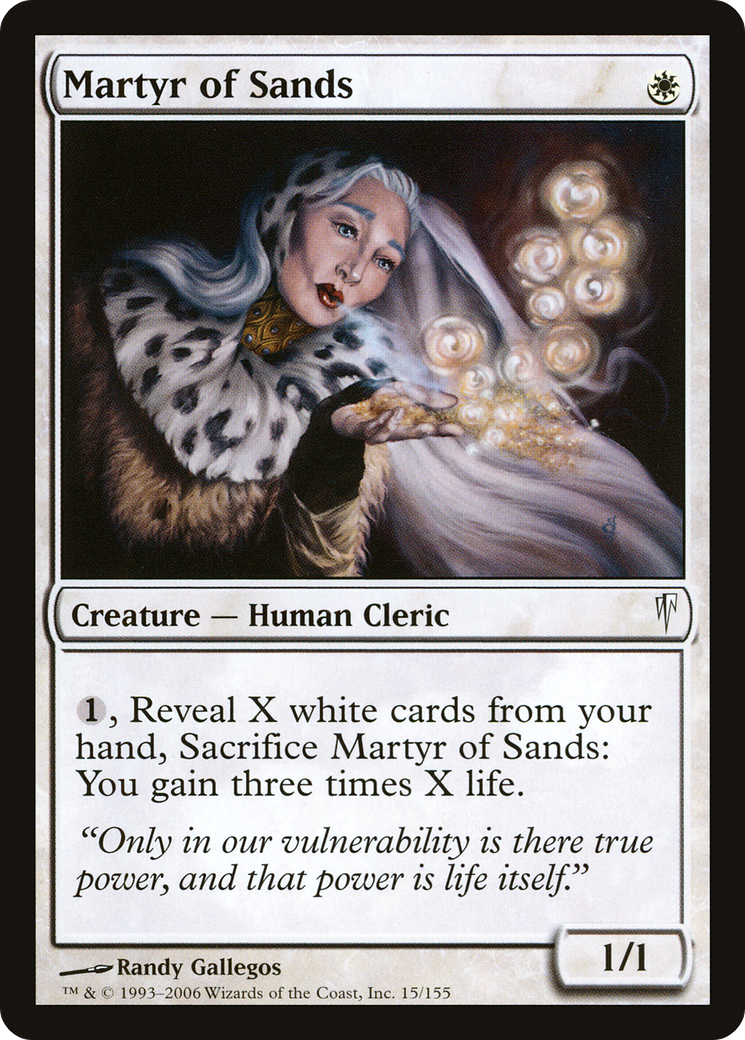 Martyr of Sands (CSP-015) - Coldsnap - Premium MTG Single from Wizards of the Coast - Just $0.08! Shop now at Game Crave Tournament Store