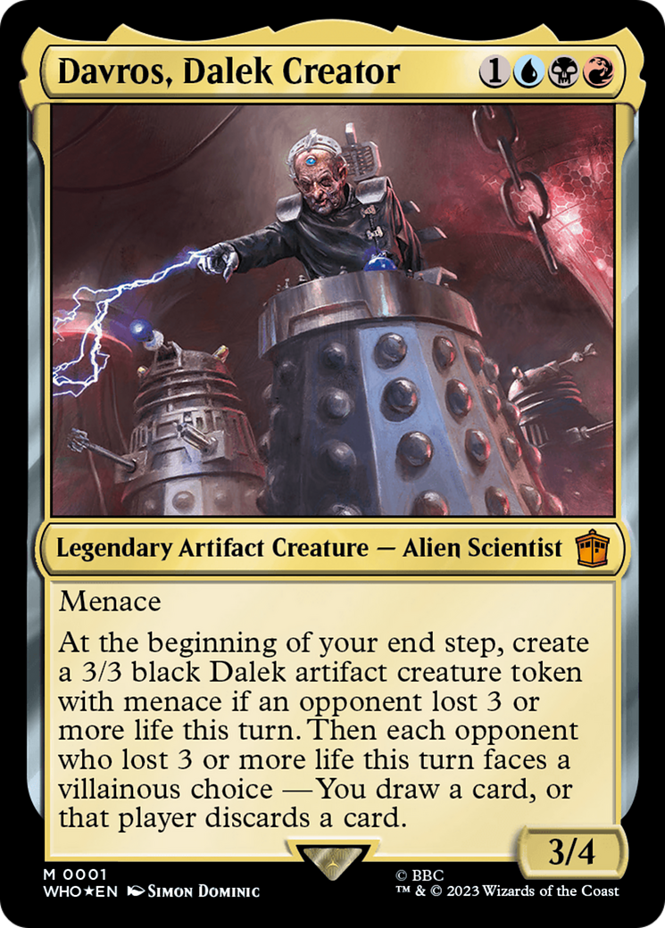 Davros, Dalek Creator (WHO-001) - Doctor Who Foil - Premium MTG Single from Wizards of the Coast - Just $0.08! Shop now at Game Crave Tournament Store