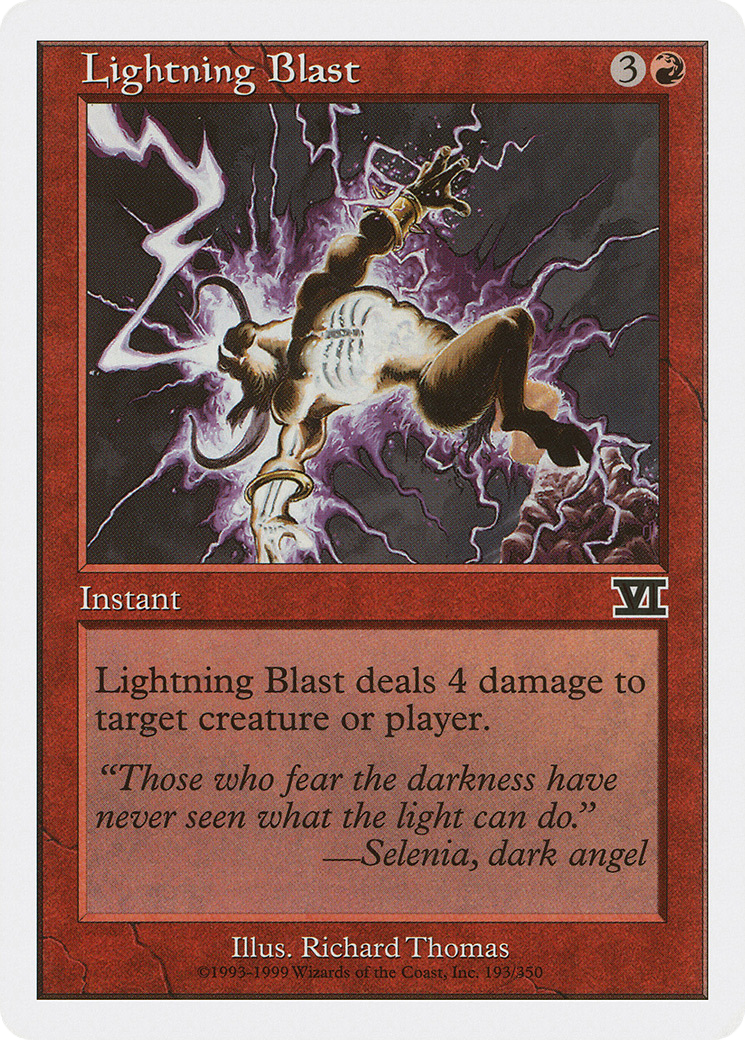 Lightning Blast (6ED-193) - Classic Sixth Edition - Premium MTG Single from Wizards of the Coast - Just $0.08! Shop now at Game Crave Tournament Store