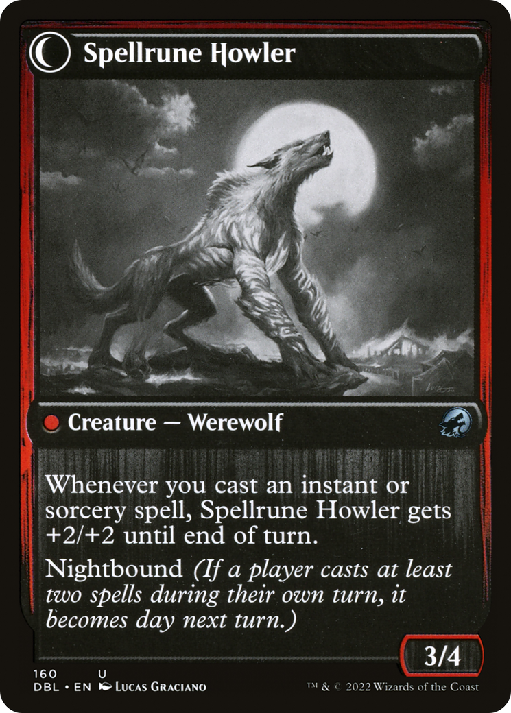 Spellrune Painter // Spellrune Howler (DBL-160) - Innistrad: Double Feature: (Double Faced Transform) - Premium MTG Single from Wizards of the Coast - Just $0.08! Shop now at Game Crave Tournament Store
