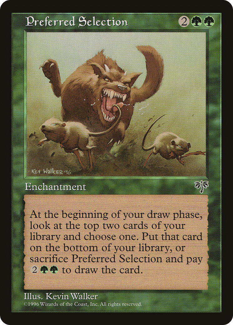 Preferred Selection (MIR-233) - Mirage - Premium MTG Single from Wizards of the Coast - Just $0.19! Shop now at Game Crave Tournament Store