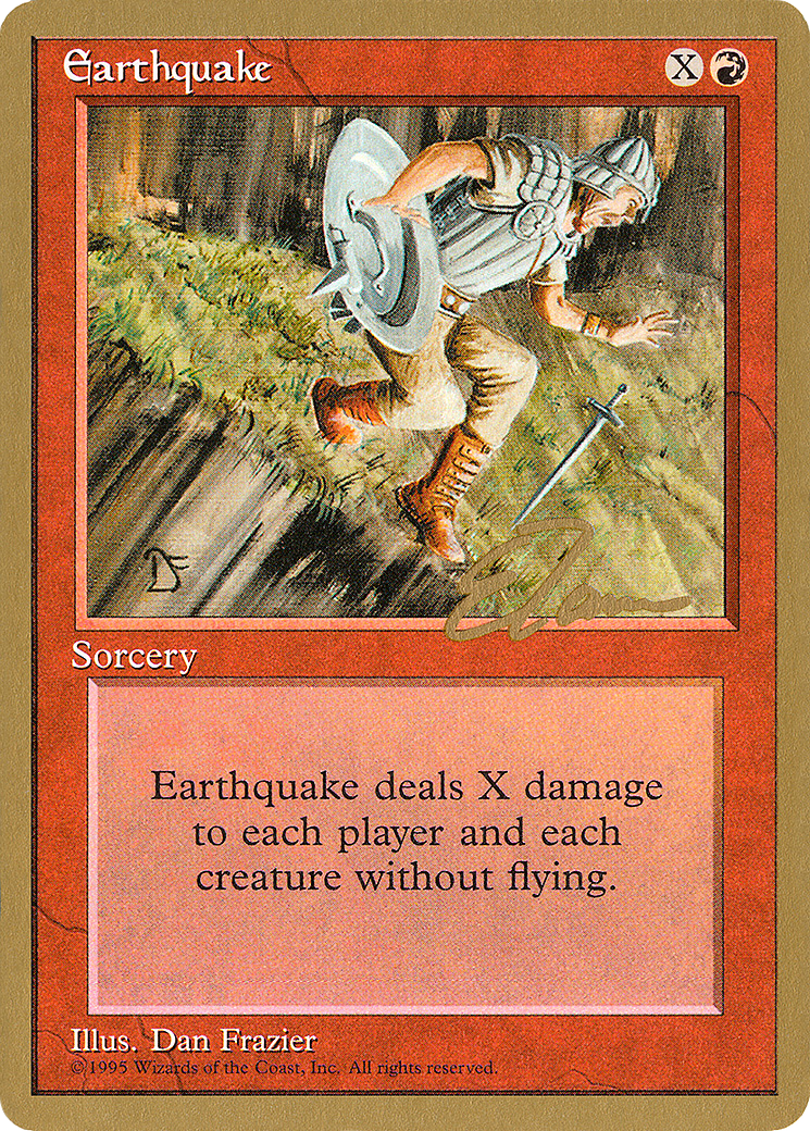 Earthquake (PTC-ET189) - Pro Tour Collector Set - Premium MTG Single from Wizards of the Coast - Just $0.72! Shop now at Game Crave Tournament Store