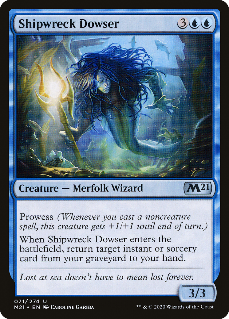 Shipwreck Dowser (M21-071) - Core Set 2021 Foil - Premium MTG Single from Wizards of the Coast - Just $0.08! Shop now at Game Crave Tournament Store