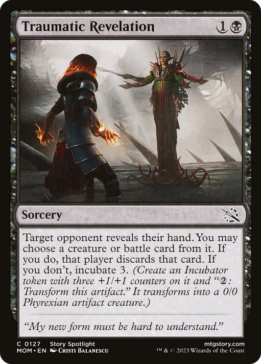 Traumatic Revelation (MOM-127) - March of the Machine - Premium MTG Single from Wizards of the Coast - Just $0.08! Shop now at Game Crave Tournament Store