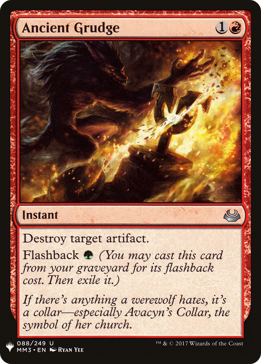 Ancient Grudge (MB1-838) - Mystery Booster - Premium MTG Single from Wizards of the Coast - Just $0.25! Shop now at Game Crave Tournament Store