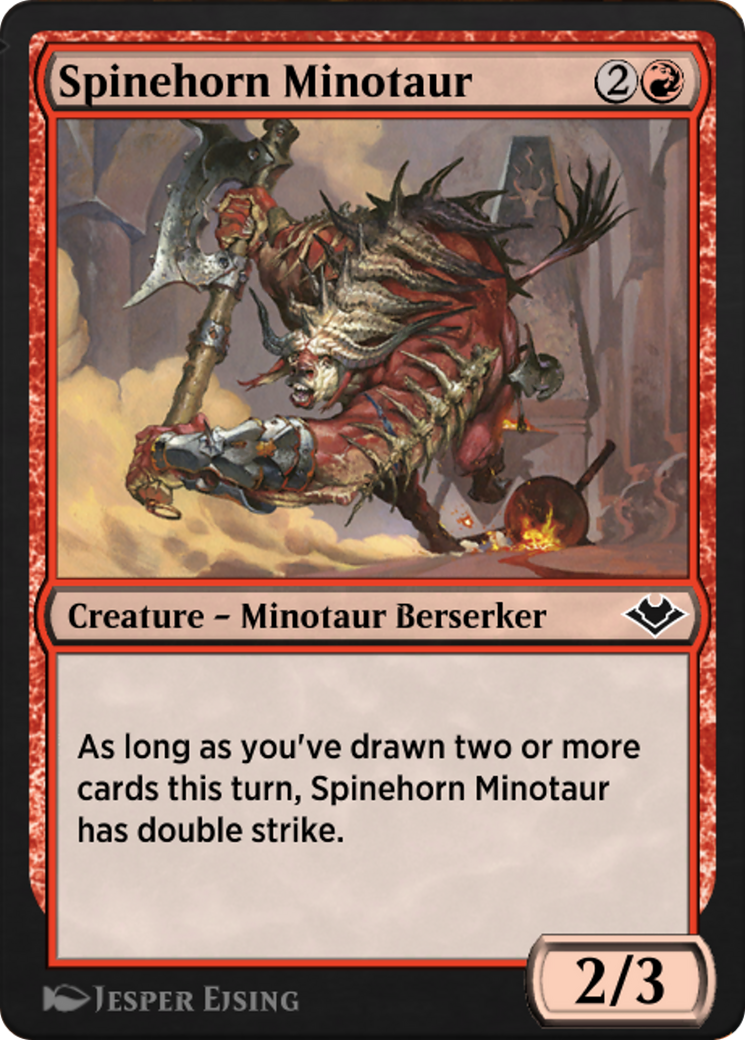 Spinehorn Minotaur (J21-516) - Jumpstart: Historic Horizons - Premium MTG Single from Wizards of the Coast - Just $0! Shop now at Game Crave Tournament Store