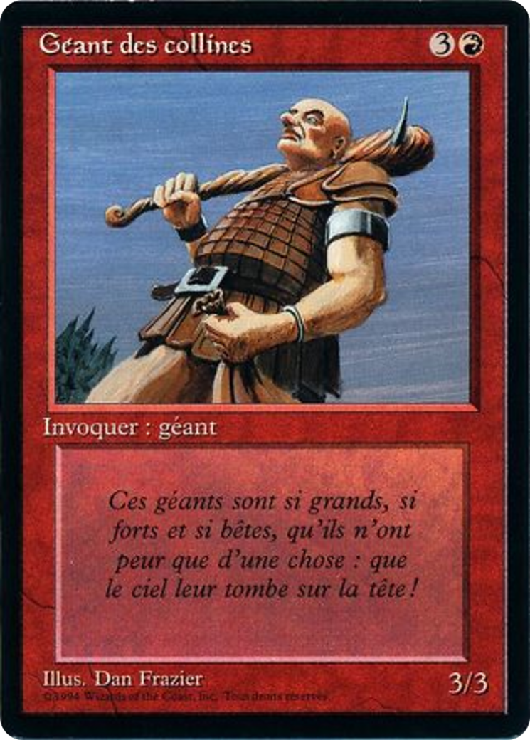 Hill Giant (FBB-158) - Foreign Black Border - Premium MTG Single from Wizards of the Coast - Just $0.48! Shop now at Game Crave Tournament Store
