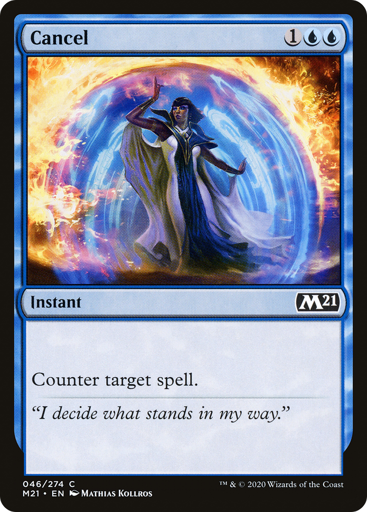 Cancel (M21-046) - Core Set 2021 - Premium MTG Single from Wizards of the Coast - Just $0.08! Shop now at Game Crave Tournament Store