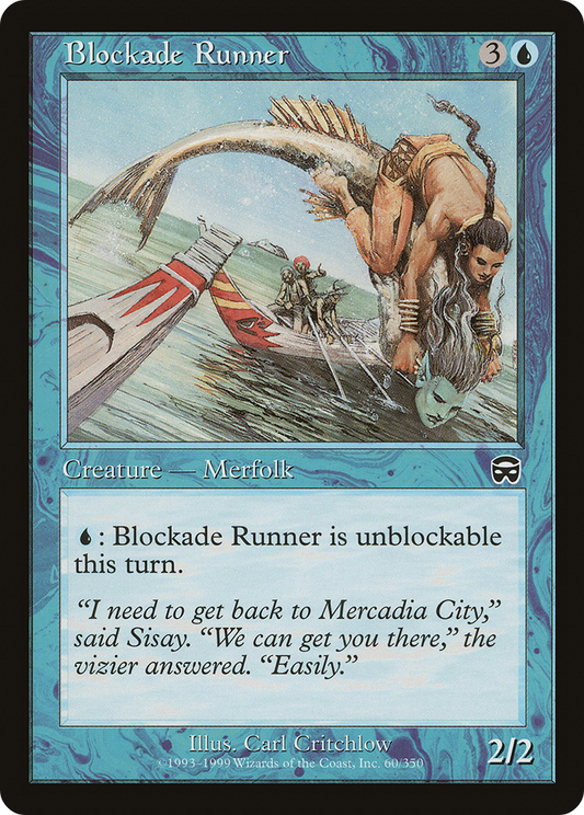 Blockade Runner (MMQ-060) - Mercadian Masques Foil - Premium MTG Single from Wizards of the Coast - Just $0.44! Shop now at Game Crave Tournament Store