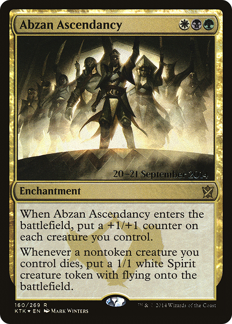 Abzan Ascendancy (PKTK-160S) - Khans of Tarkir Promos Foil - Premium MTG Single from Wizards of the Coast - Just $0.74! Shop now at Game Crave Tournament Store