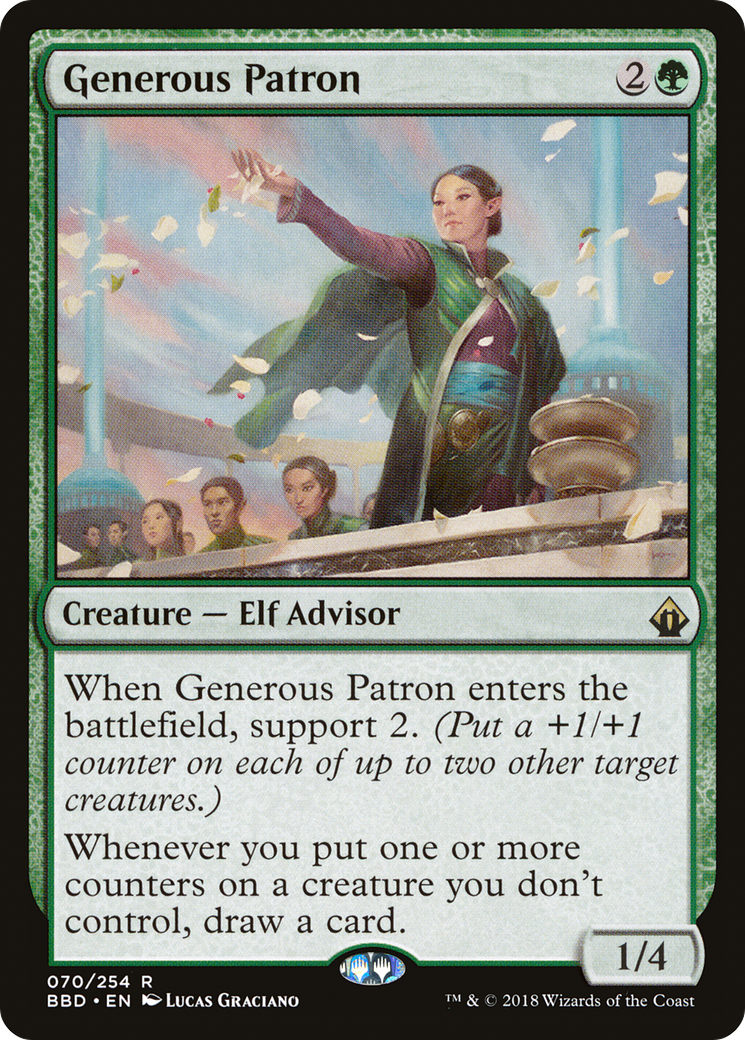Generous Patron (BBD-070) - Battlebond - Premium MTG Single from Wizards of the Coast - Just $3.30! Shop now at Game Crave Tournament Store