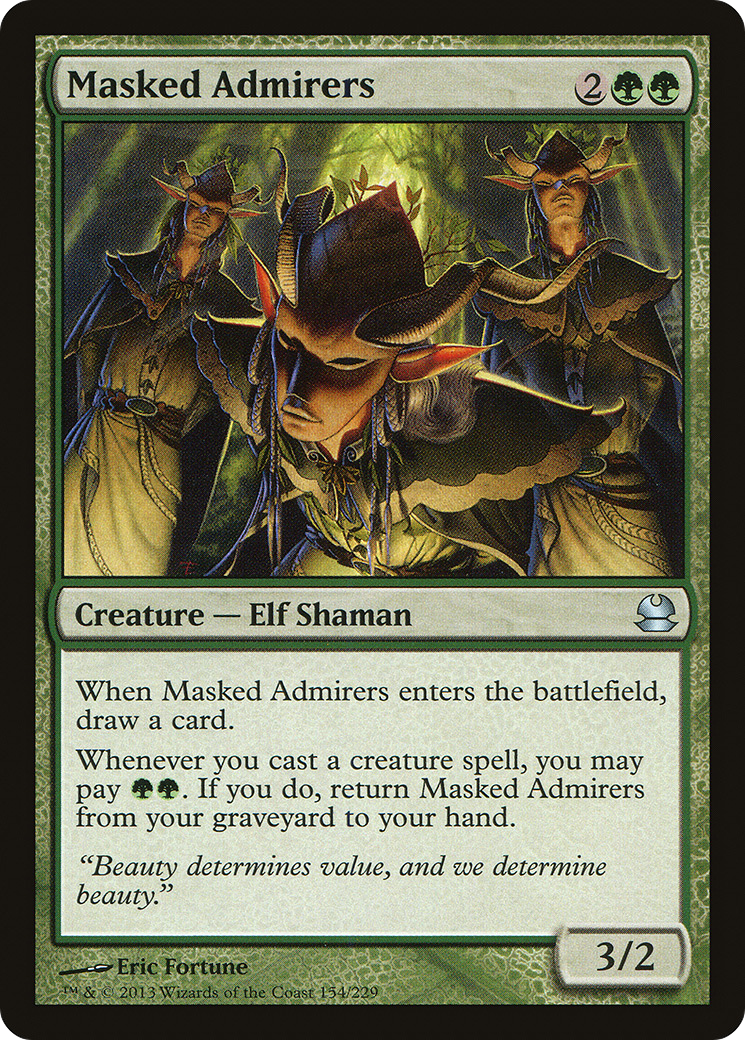 Masked Admirers (MMA-154) - Modern Masters Foil - Premium MTG Single from Wizards of the Coast - Just $0.30! Shop now at Game Crave Tournament Store