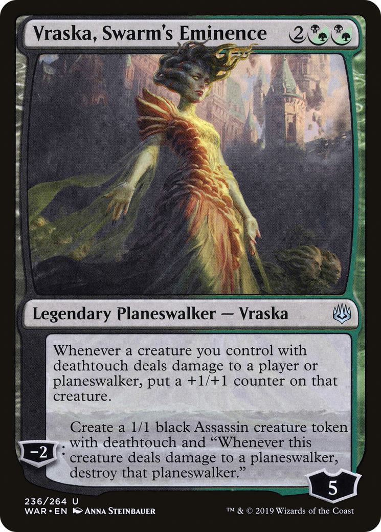 Vraska, Swarm's Eminence (WAR-236) - War of the Spark Foil - Premium MTG Single from Wizards of the Coast - Just $0.66! Shop now at Game Crave Tournament Store