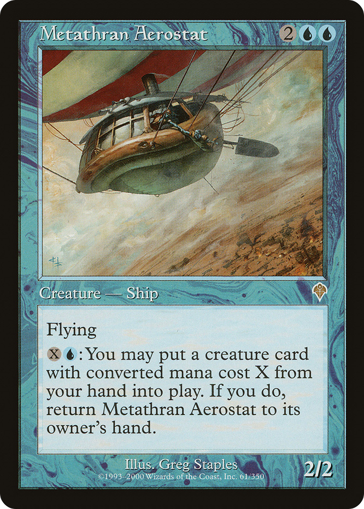 Metathran Aerostat (INV-061) - Invasion - Premium MTG Single from Wizards of the Coast - Just $0.26! Shop now at Game Crave Tournament Store