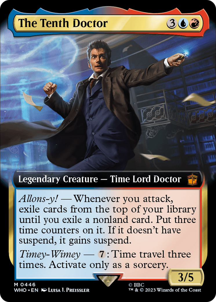 The Tenth Doctor (WHO-446) - Doctor Who: (Extended Art) Foil - Premium MTG Single from Wizards of the Coast - Just $0.74! Shop now at Game Crave Tournament Store